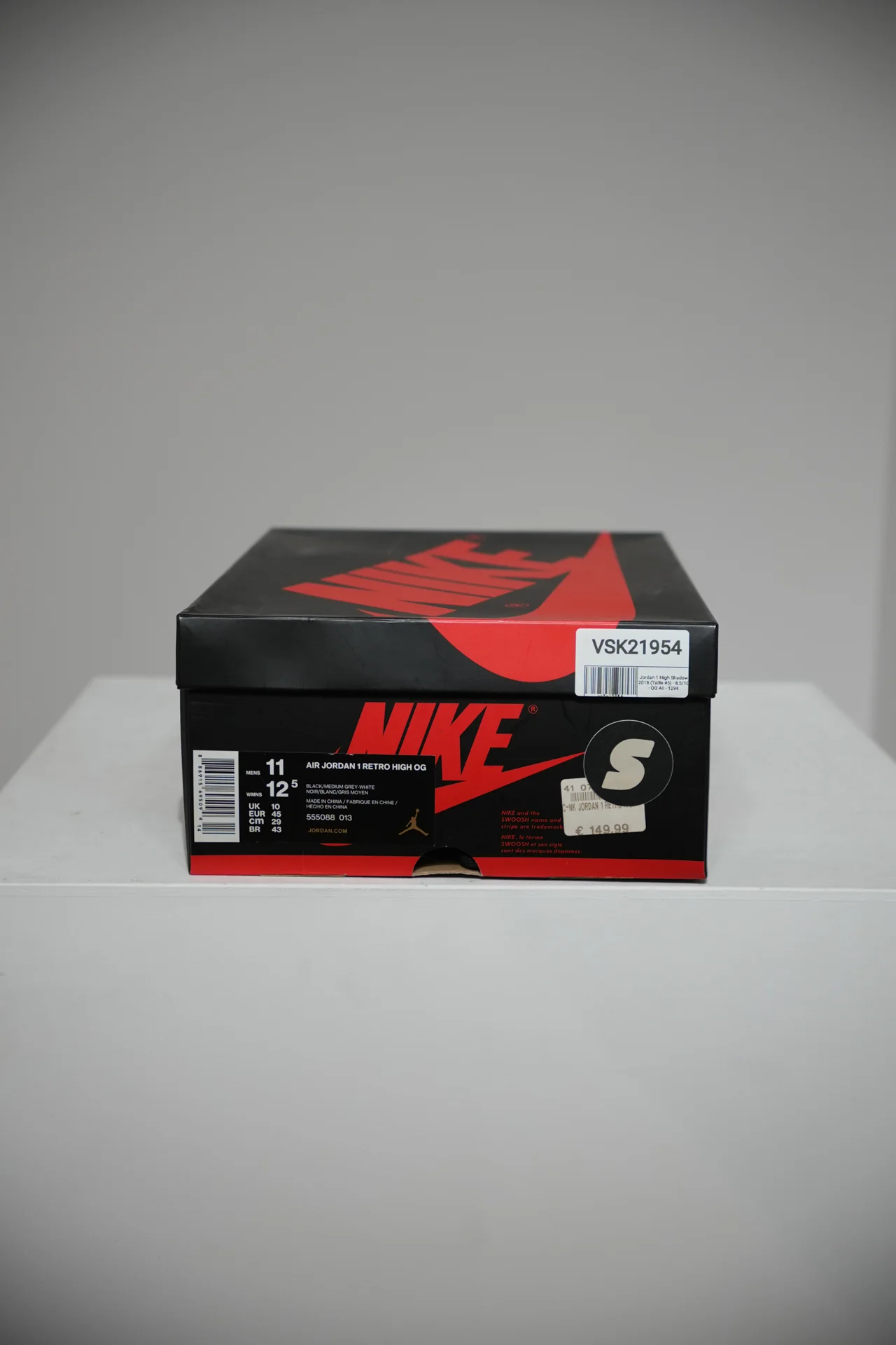 Jordan 1 High Shadow 2018 (Taille 45) - Image 4