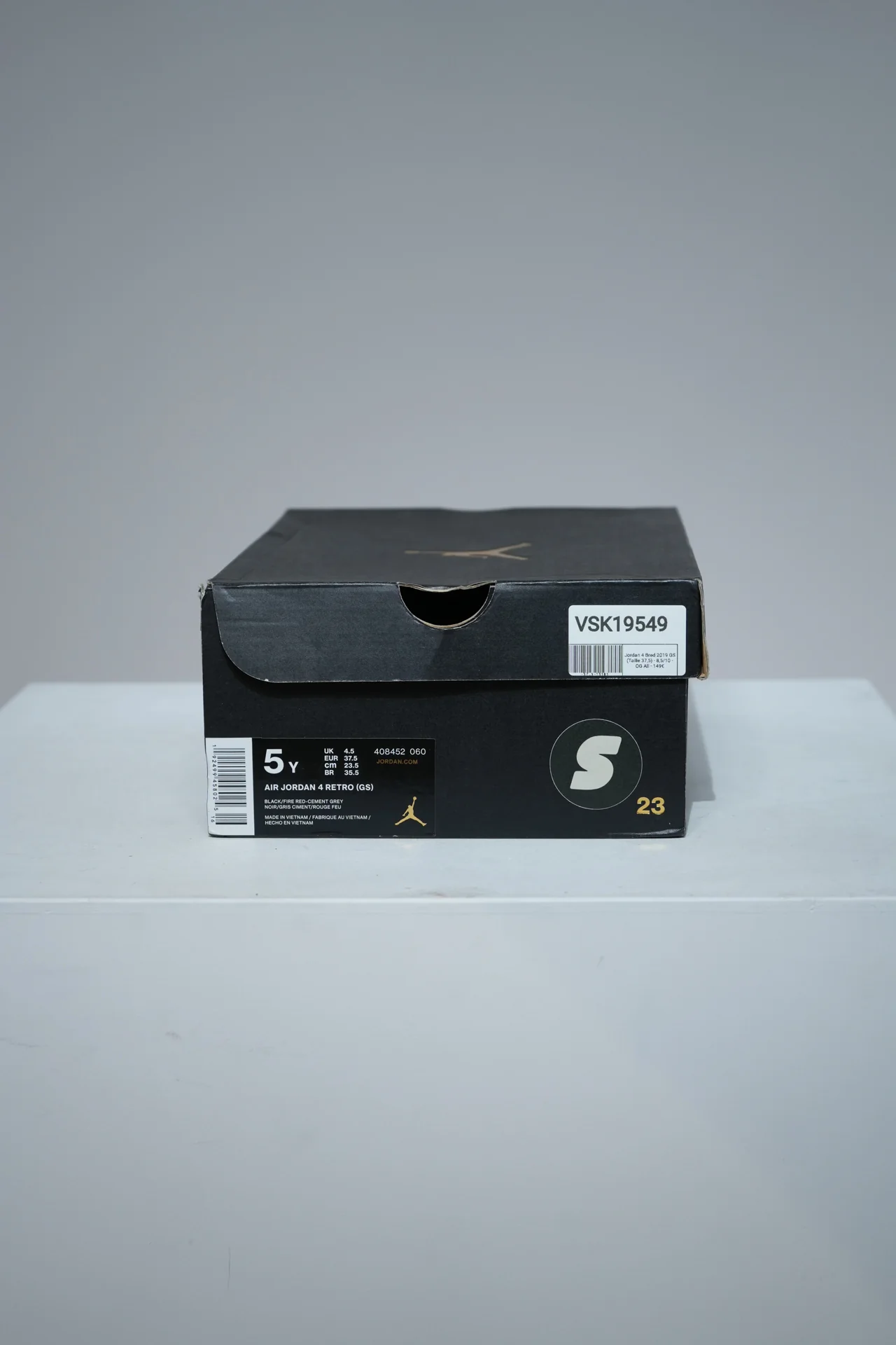 Jordan 4 Bred 2019 GS (Taille 37,5) - Image 5